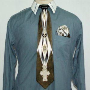 EUC Classy F. Ridalfo Shirt/Tie/Pocket square.